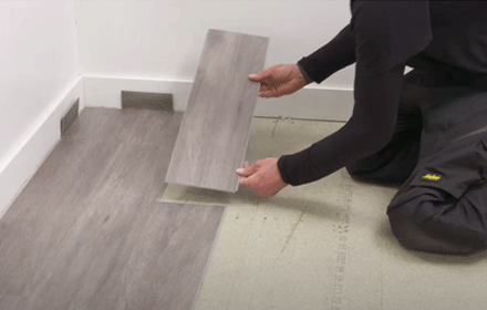 How to cut and fit a 2G™ rigid core plank to a wall