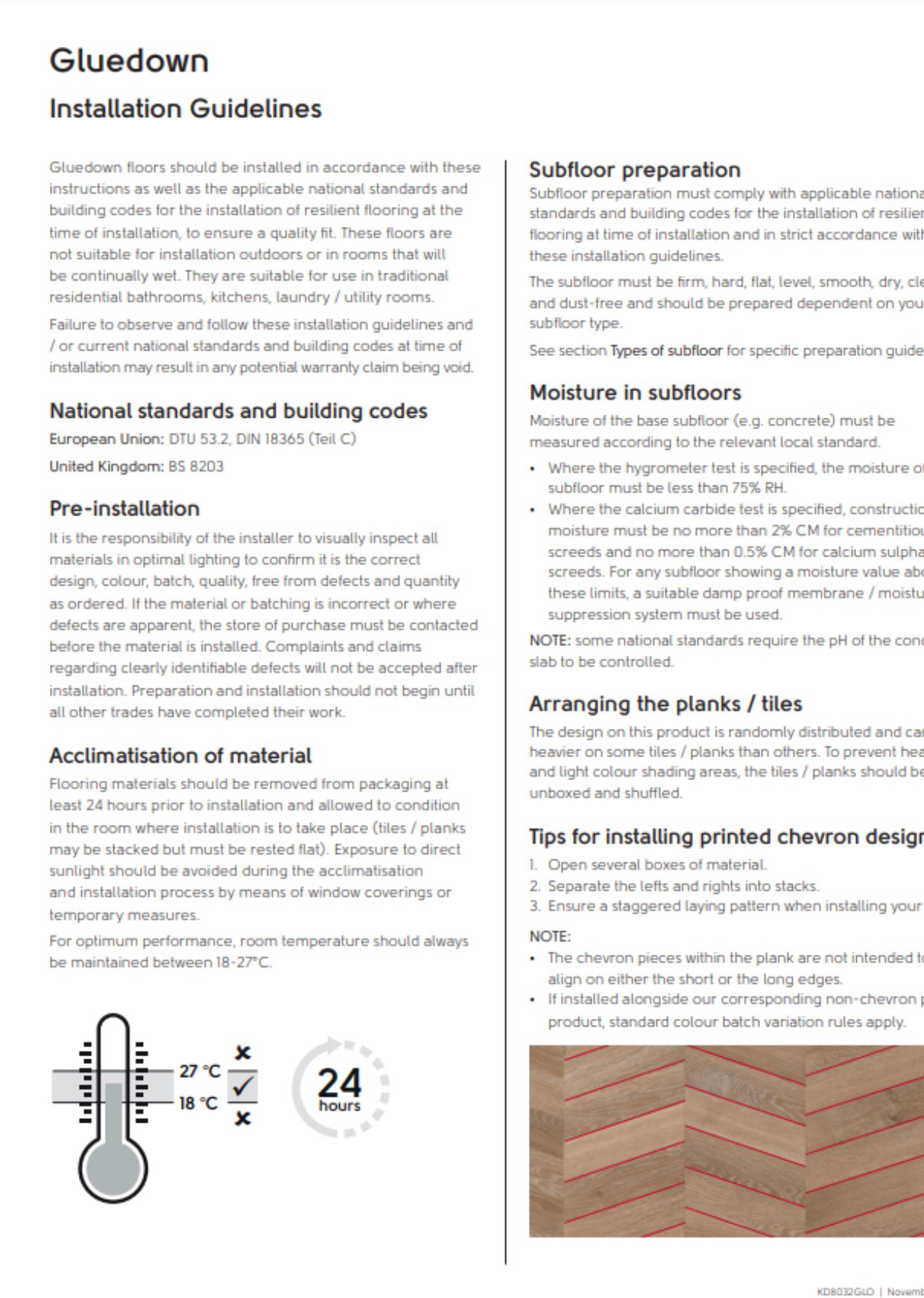 Gluedown Installation Guide